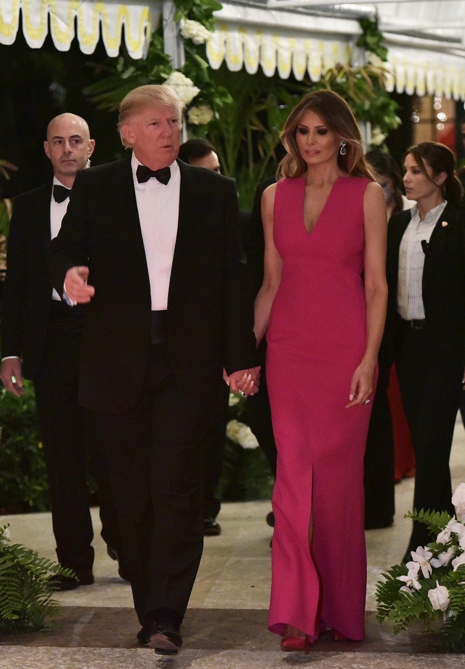 US President Donald Trump and First Lady Melania Trump