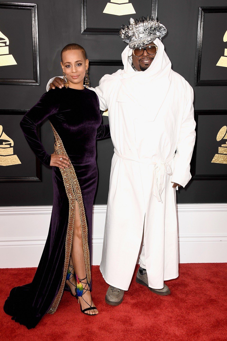 Musician George Clinton (R) and Carlon Thompson-Clinton