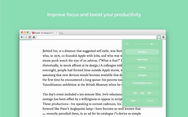 The Noisli Chrome extension