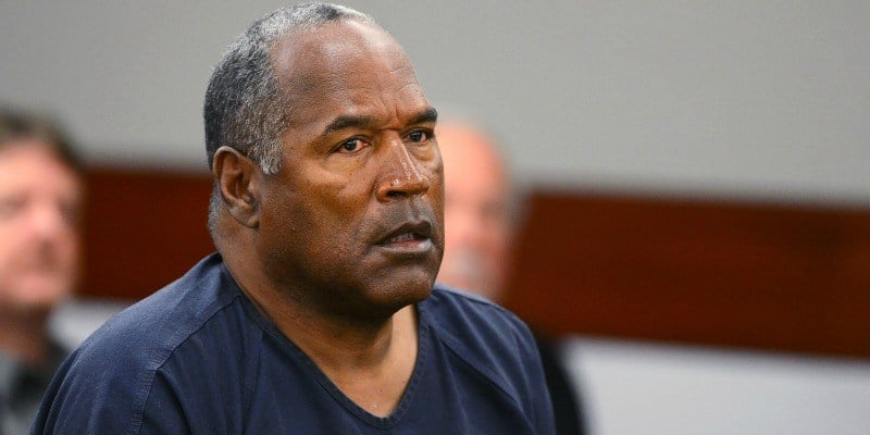 O.J. Simpson appears at an evidentiary hearing in Clark County District Court