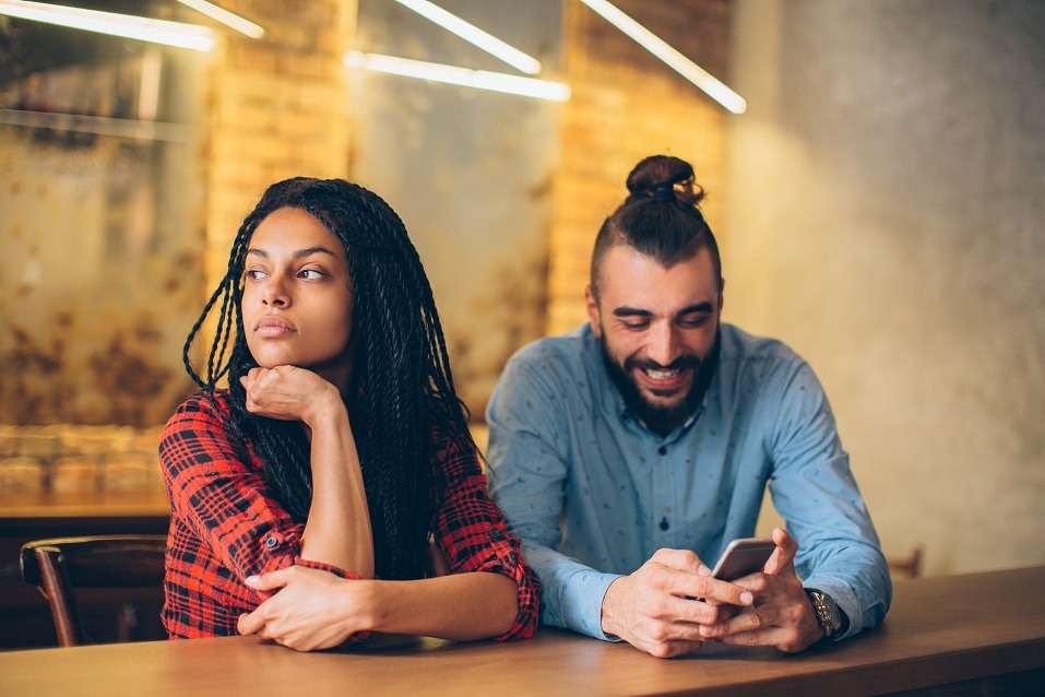 Couple experiencing relationship problems