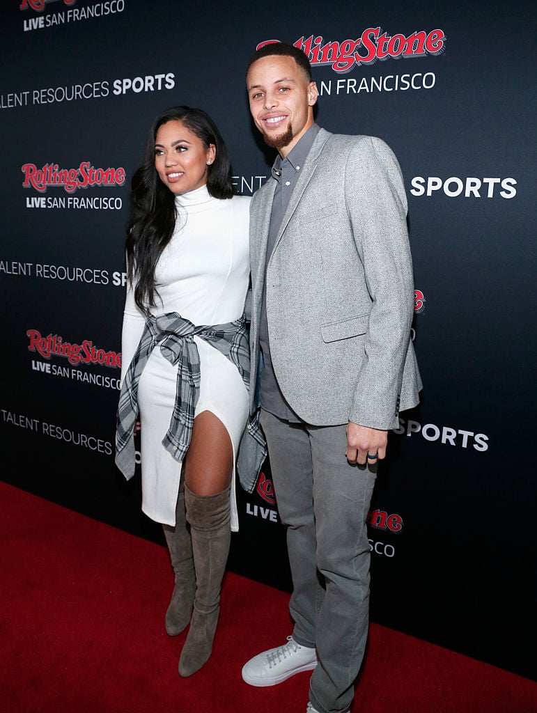 Ayesha Curry (L) and NBA player Stephen Curry attend Rolling Stone Live SF