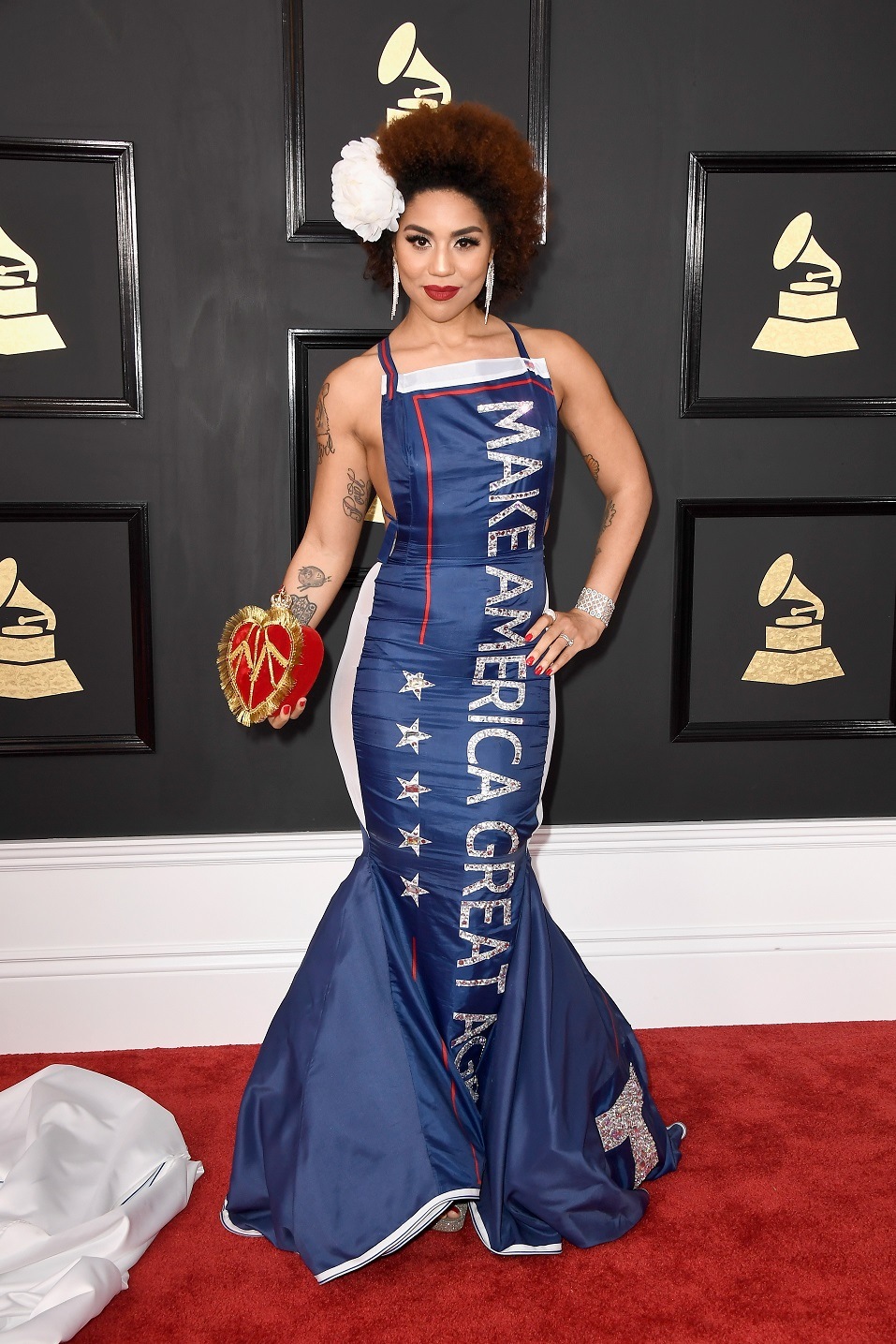 Singer Joy Villa attends The 59th GRAMMY Awards