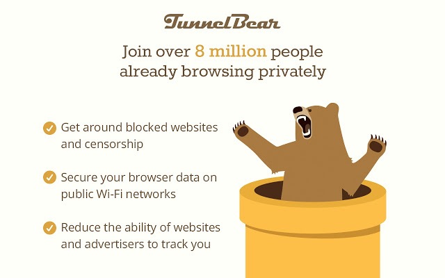 TunnelBear screenshot