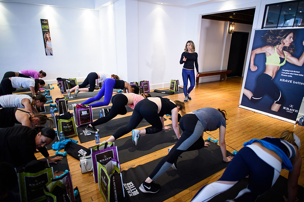 Team KRAVE member and health and wellness expert Jillian Michaels hosted a fitness workout
