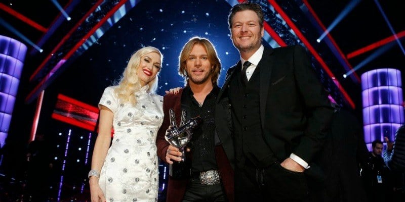 Gwen Stefani, Craig Wayne Boyd, Blake Shelton on The Voice.