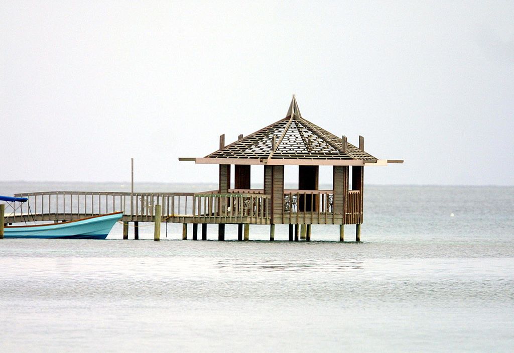 beach on the "West End" in Roatan, Honduras