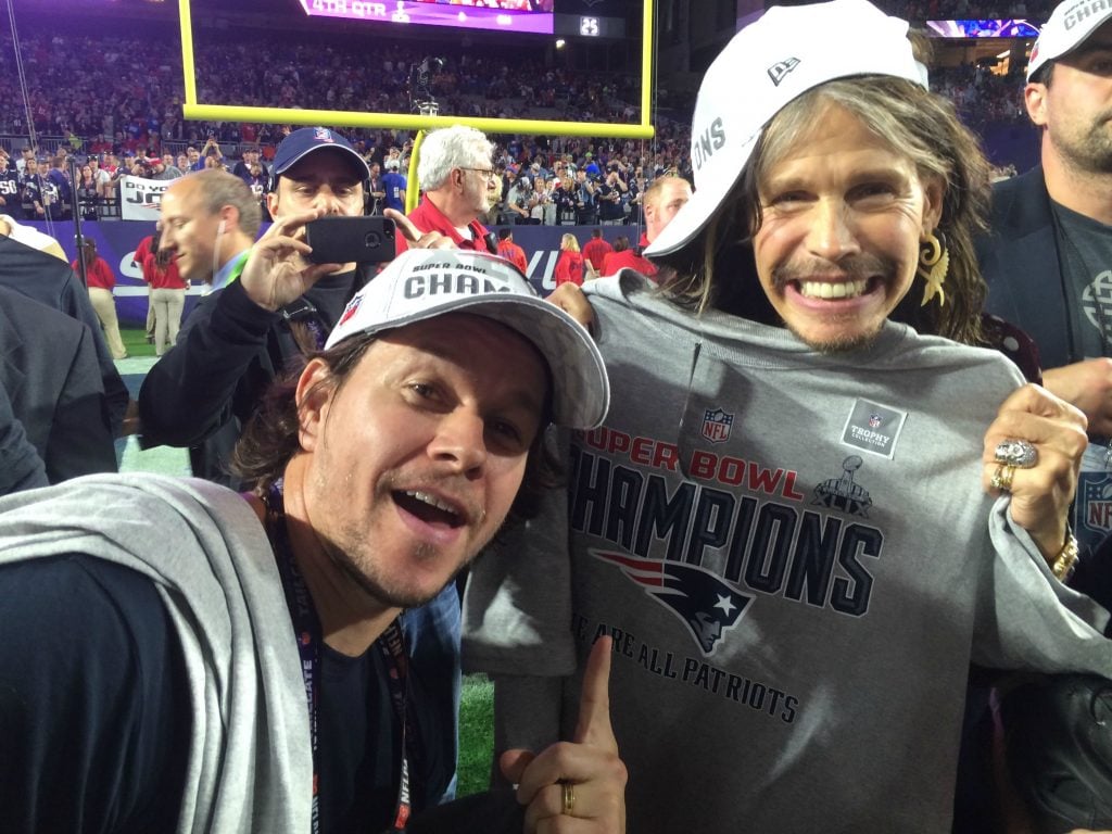 Steven Tyler and Mark Wahlberg