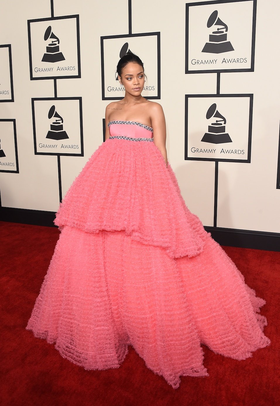 Rihanna attends The 57th Annual GRAMMY Awards