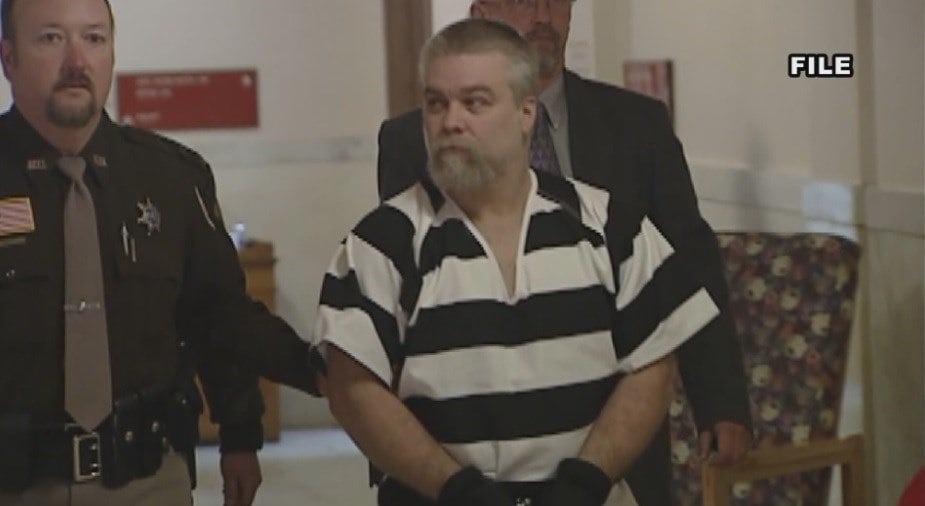 Steven Avery is escorted by guards in Netflix's Making a Murderer