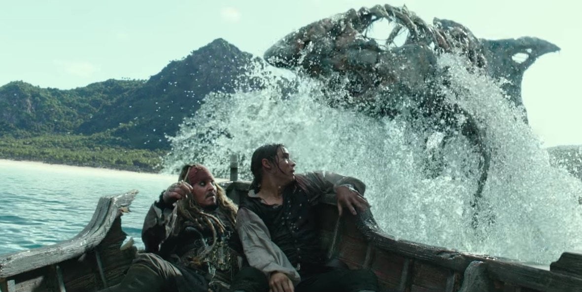 A CGI shark in the new Pirates of the Caribbean trailer