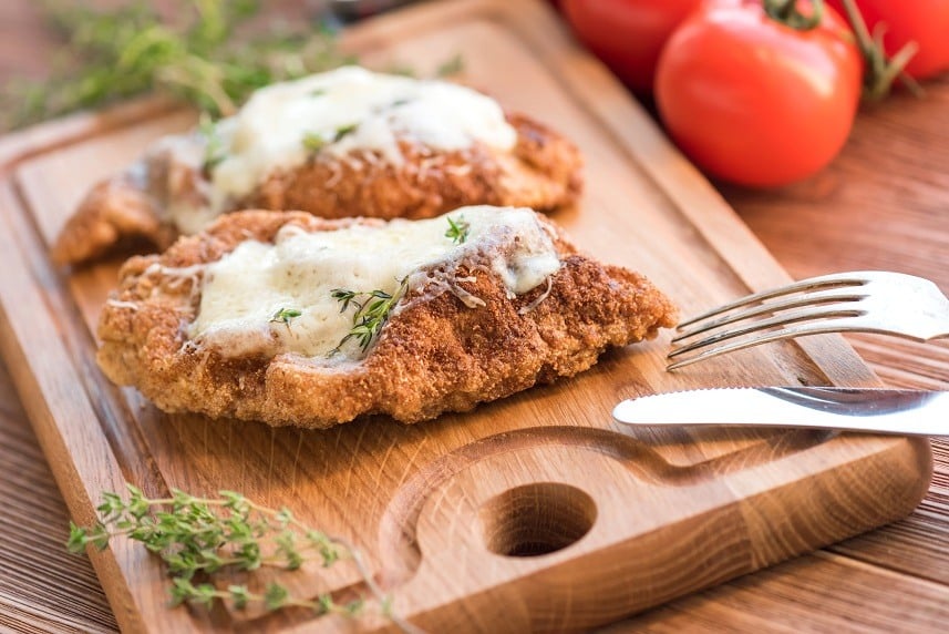 Baked chicken breast with parmesan