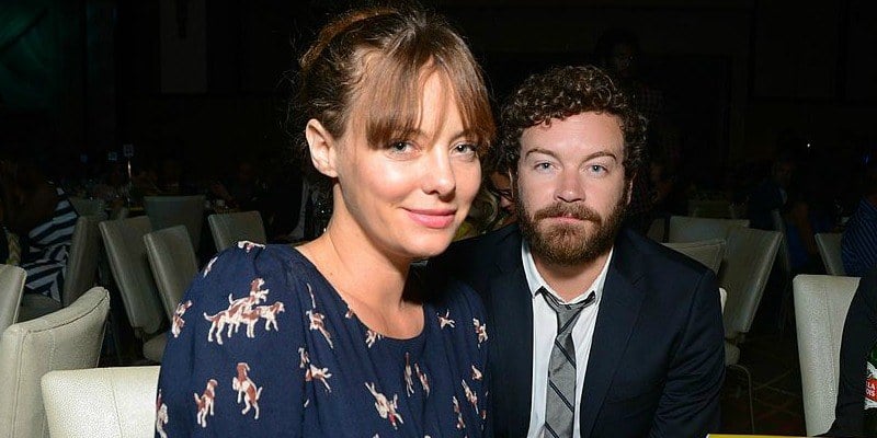 Danny Masterson and wife, Bijou Phillips sitting next to each other