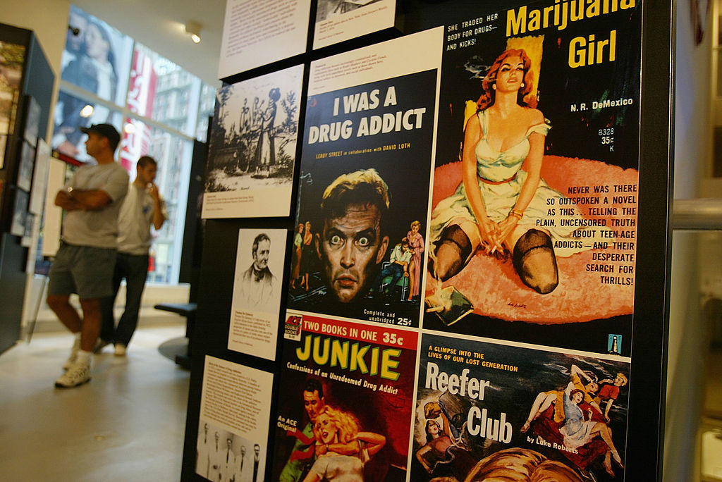 Sensationalized vintage entertainment posters