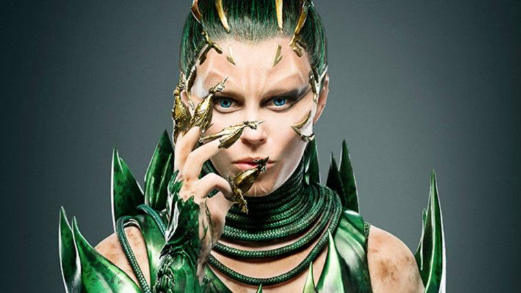 Elizabeth Banks in costume in Power Rangers