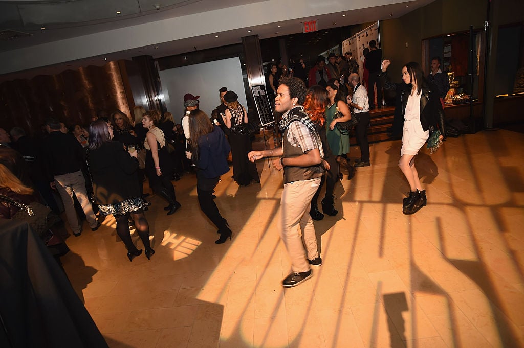 A view of atmosphere at Fashion For Action at The Rubin Museum of Art