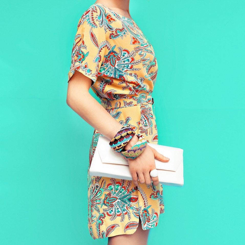 Fashion lady. Beach style