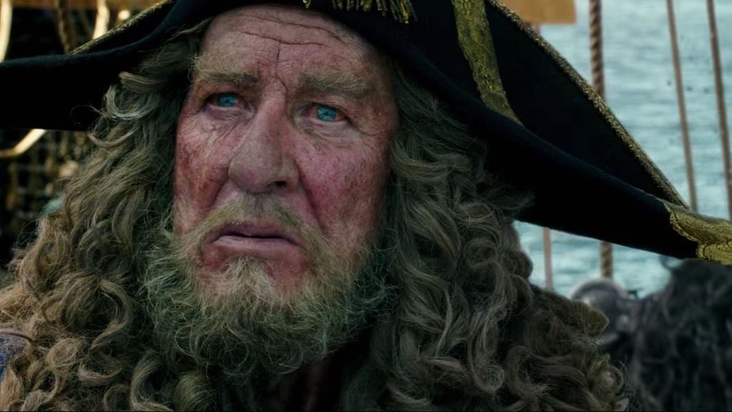 Geoffrey Rush in the new Pirates of the Caribbean trailer