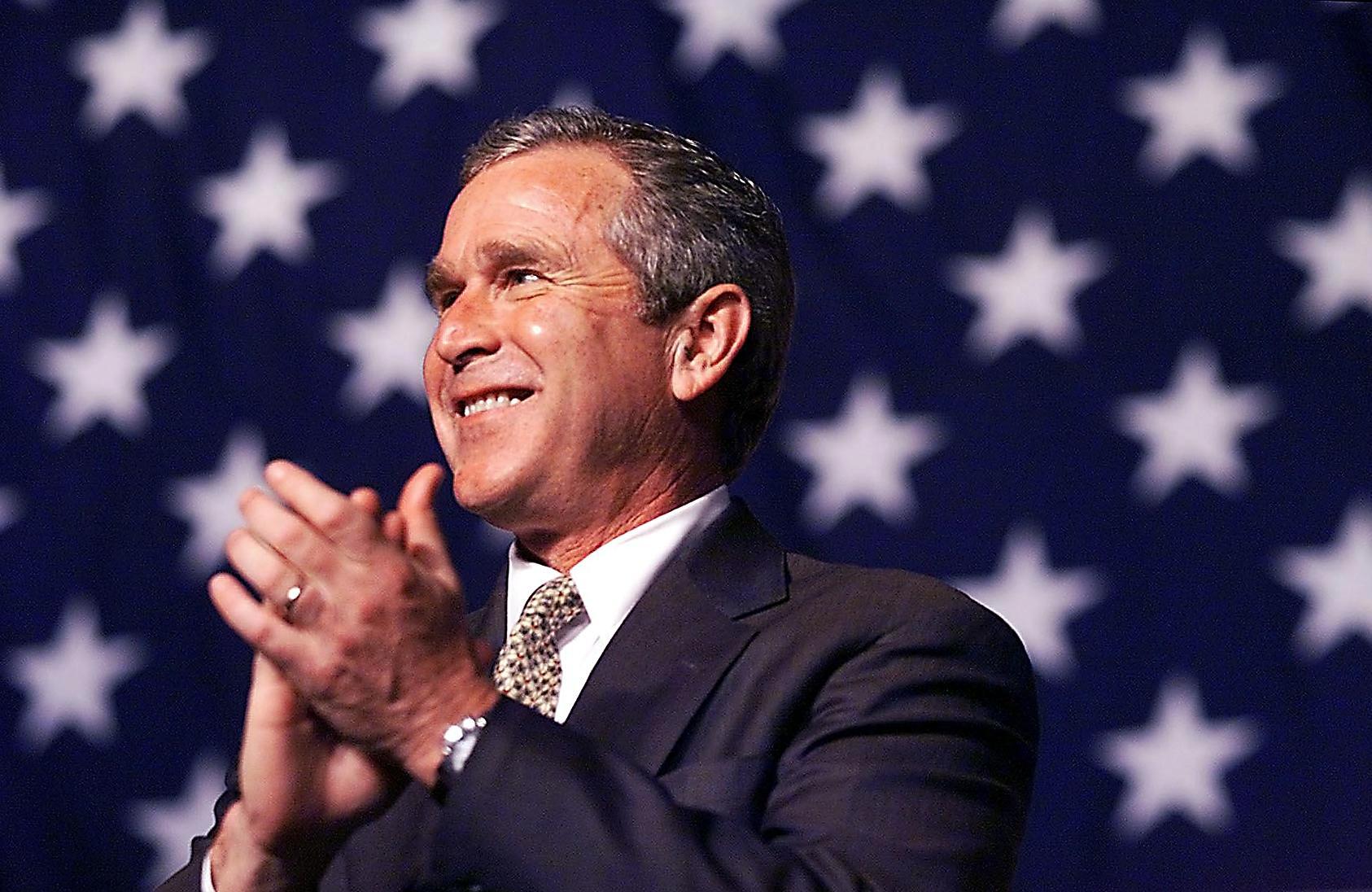 Republican presidential candidate George W. Bush