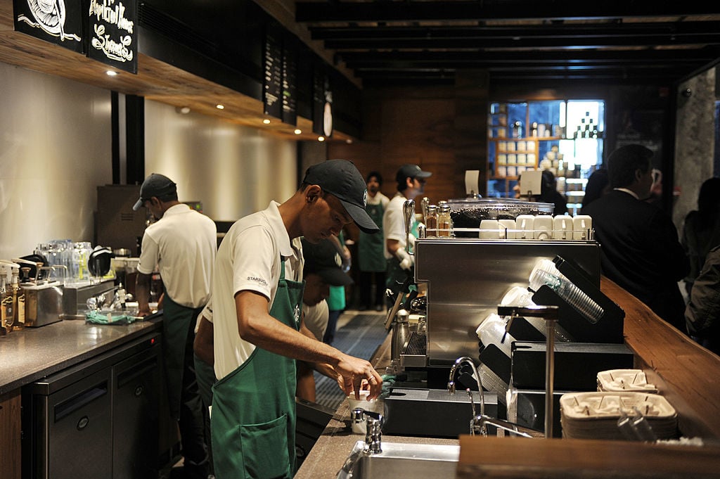 Starbucks outlet in New Delhi