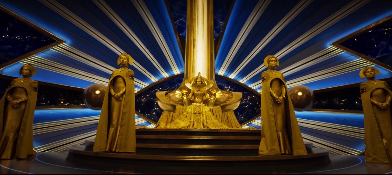 Ayesha and the Enclave in Guardians of the Galaxy Vol. 2
