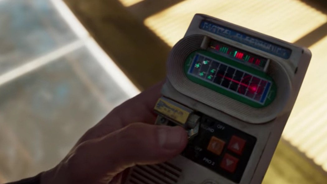 Star-Lord uses some old-school earth technology