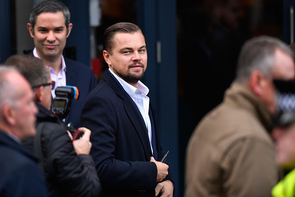Hollywood actor Leonardo DiCaprio arrives at Home restaurant