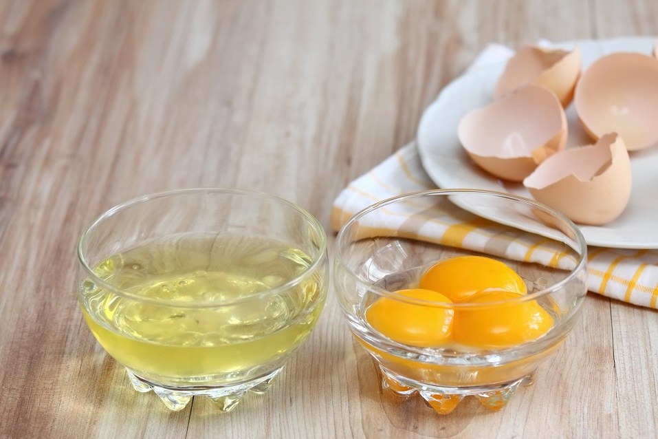 separate egg- white and yolk