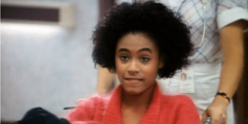 Jada Pinkett-Smith biting her lip on Doogie Howser, M.D.