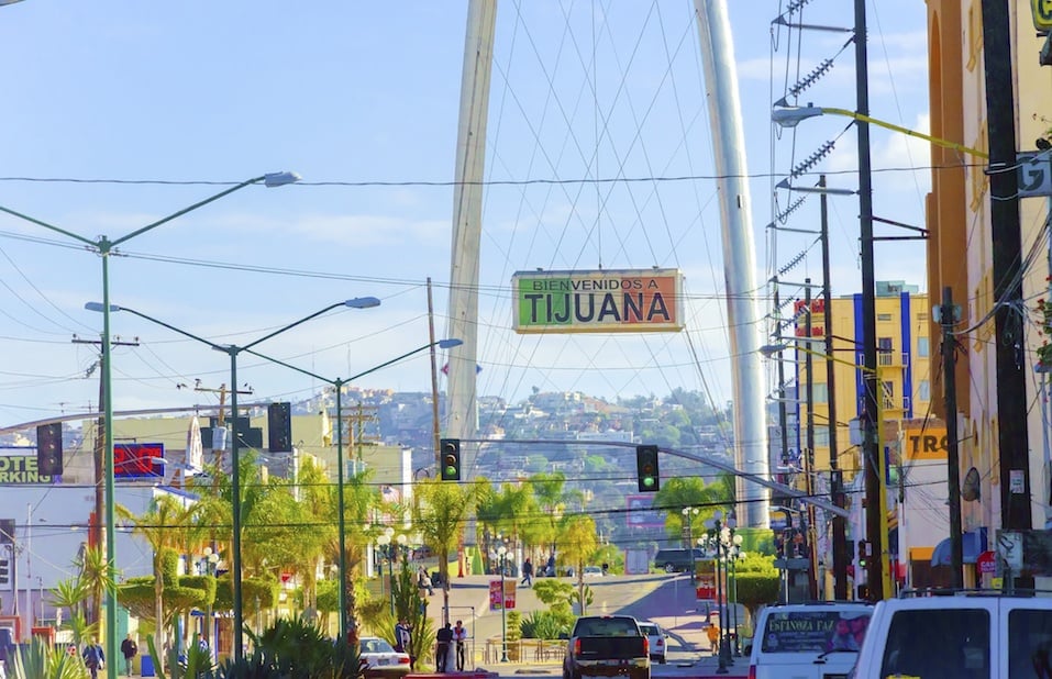 Monumental arch, Tijuana, Mexico