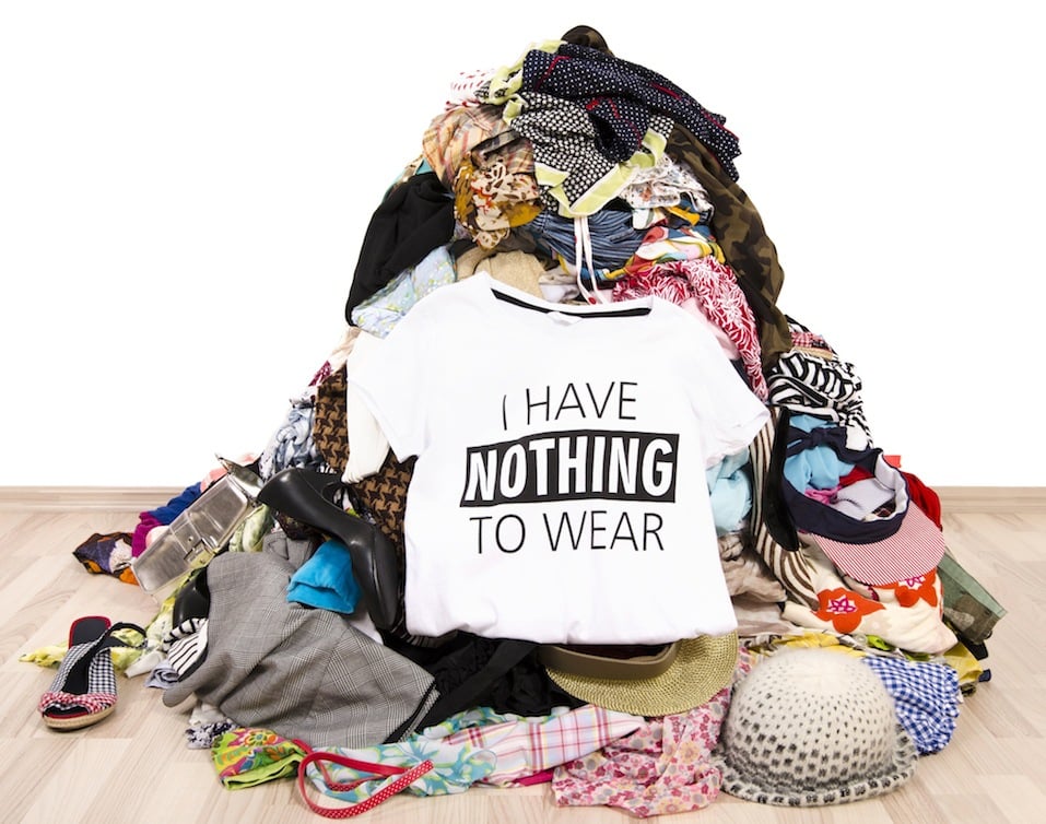 Pile of untidy clothes