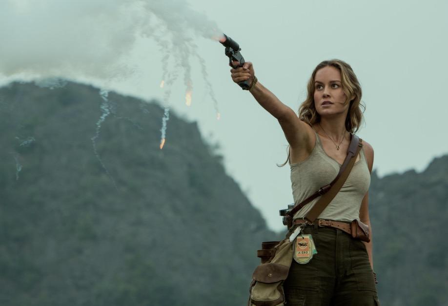 Brie Larson fires a flare in Kong: Skull Island