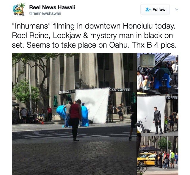 Photos from the set of Inhumans