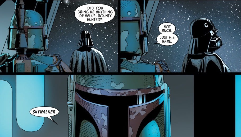 Boba Fett and Darth Vader in Marvel's Comics