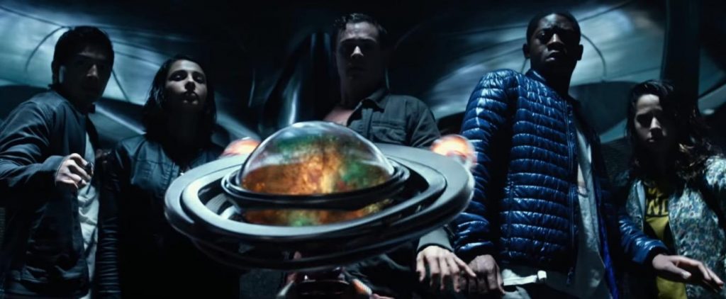 The cast of the new Power Rangers gathers together
