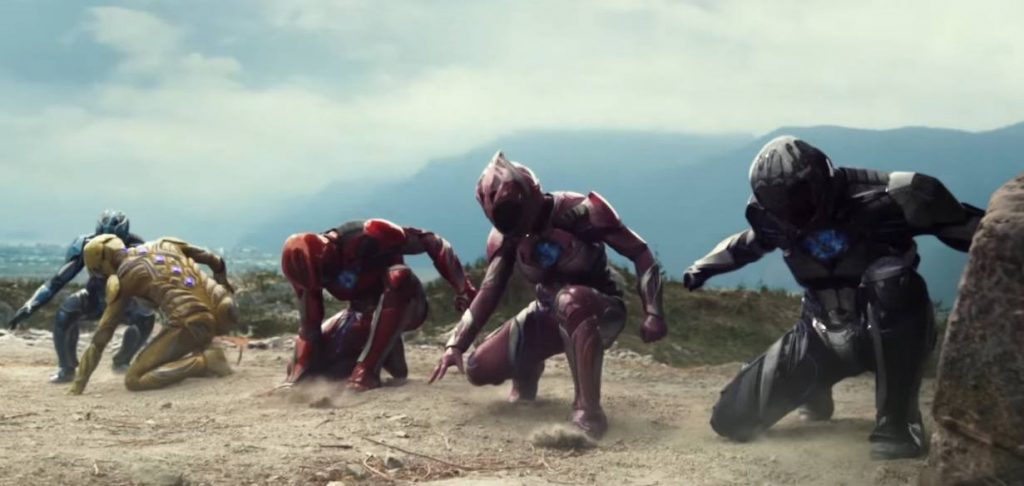 The Power Rangers go to battle