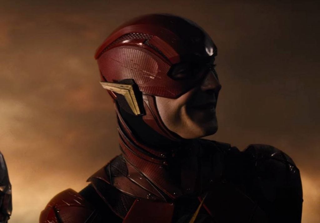 Ezra Miller ca Flash în Justice League