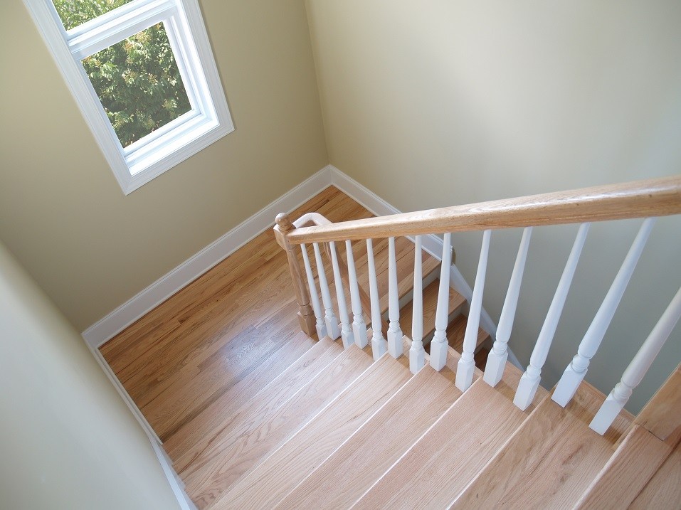 wooden stairwell wooden stairwell