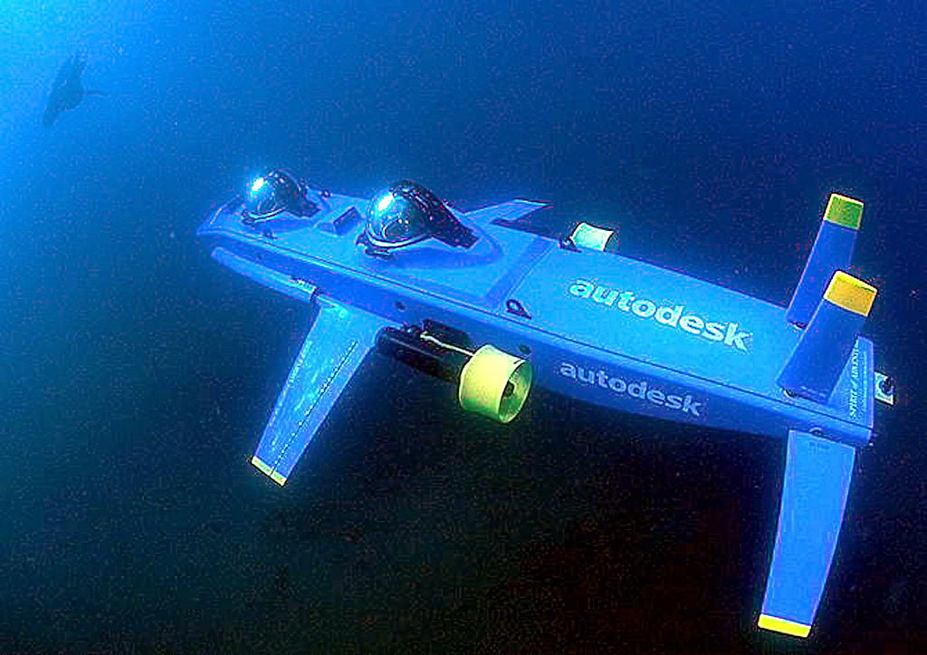 The Deep Flight Aviator, a state-of-the-art winged submersible designed to fly underwater