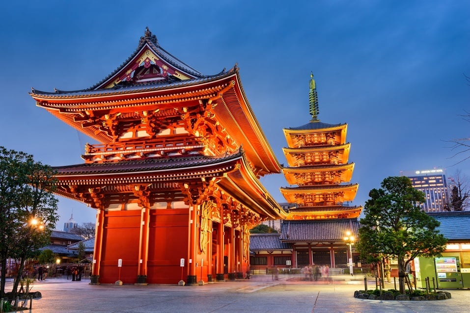 Sensoji Temple in Tokyo, Japan