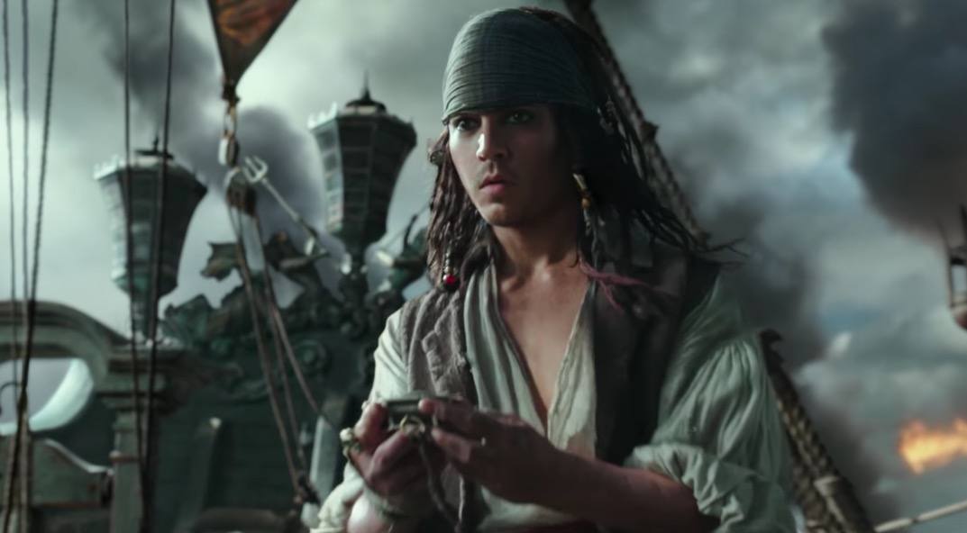 A young Jack Sparrow in the new Pirates of the Caribbean