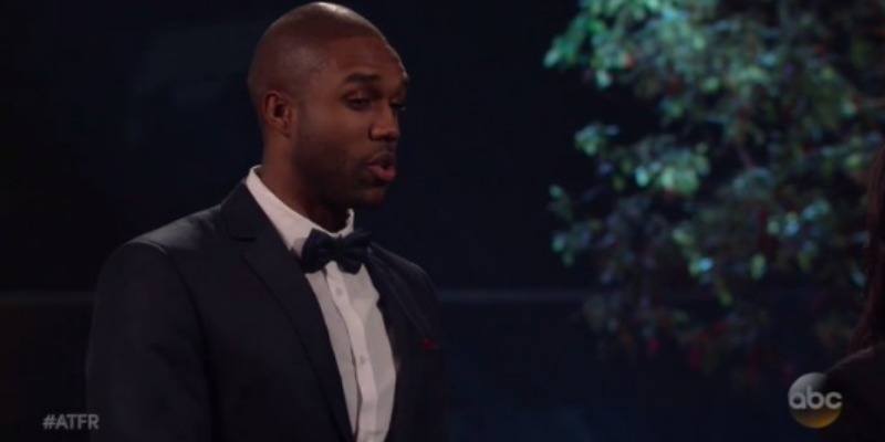 Demario on "After the Rose" talking to Rachel.