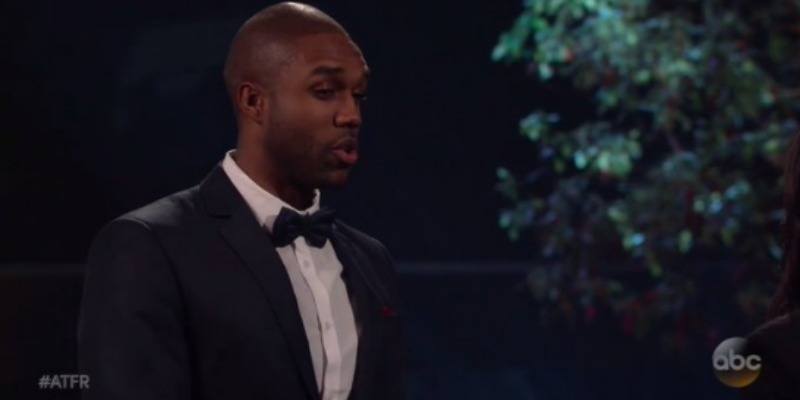 Demario on "After the Rose" talking to Rachel. 