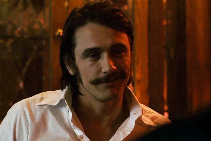 James Franco dons a mustache and long hair in The Deuce