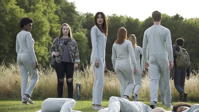 Gemma Chan and Lucy Carless in Season 2 of AMC's Humans