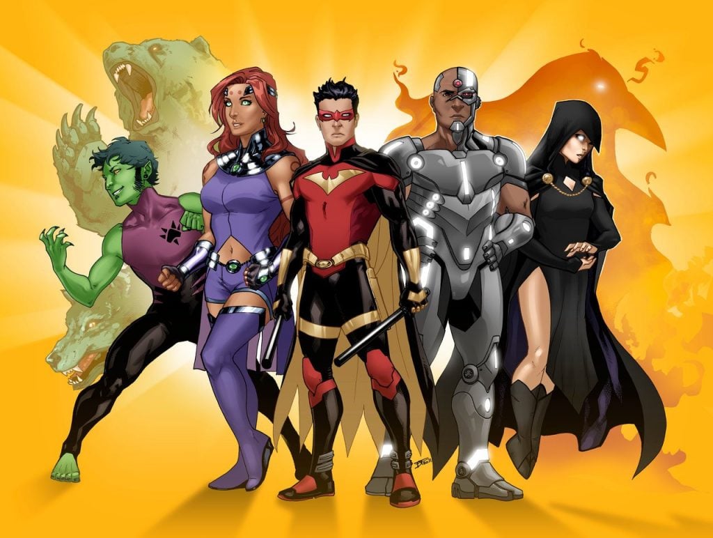 Nightwing and the Teen Titans