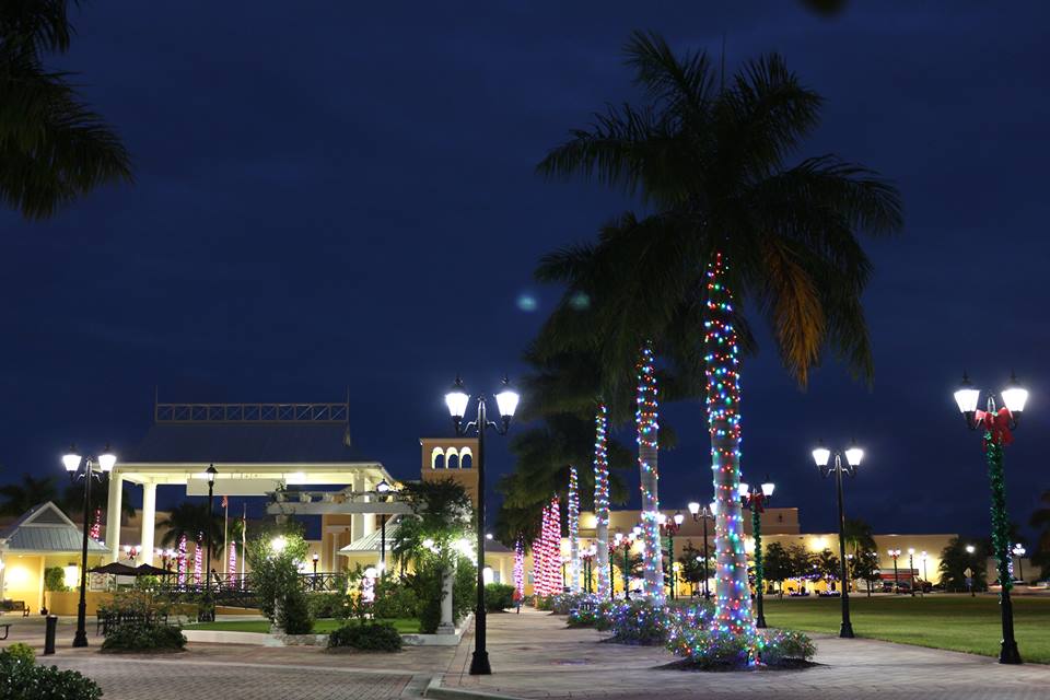 outdoor space in Port St. Lucie, Florida at night