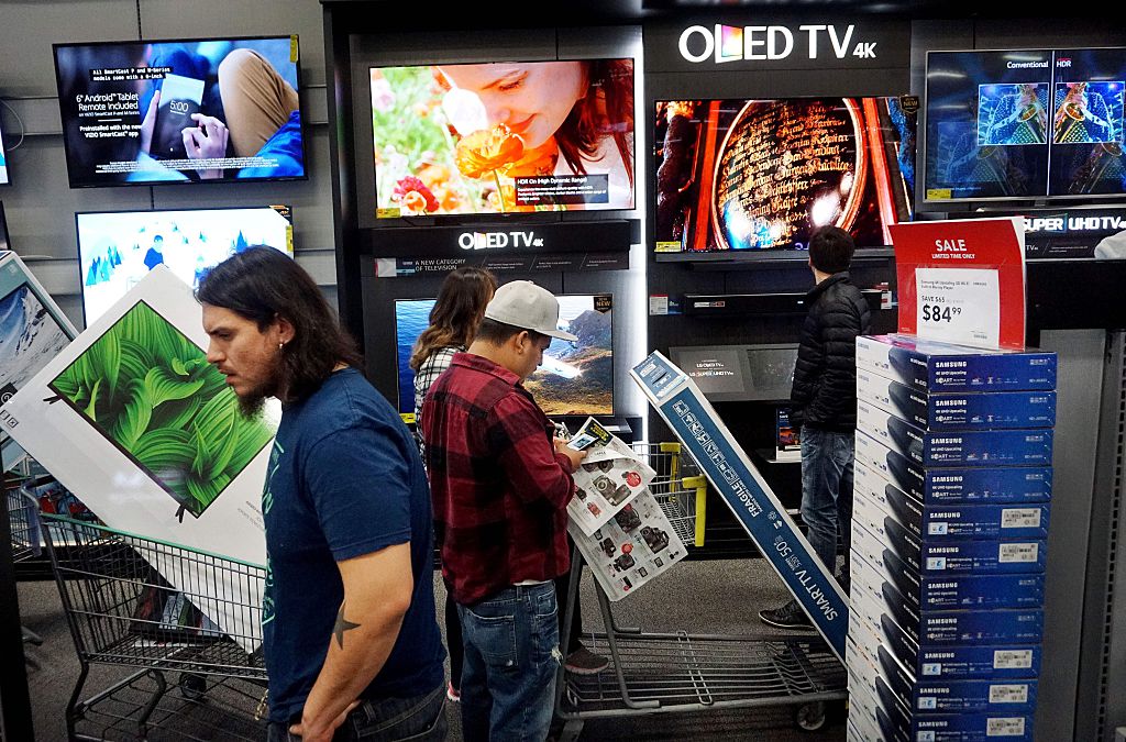 shopping for TVs