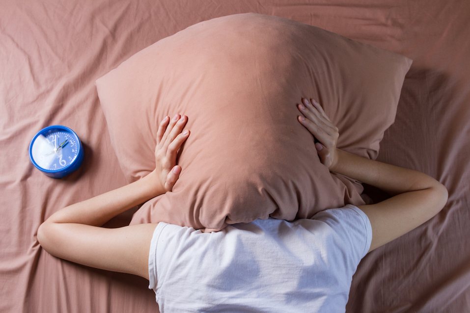 Sleeping problem concept Sleeping problem concept