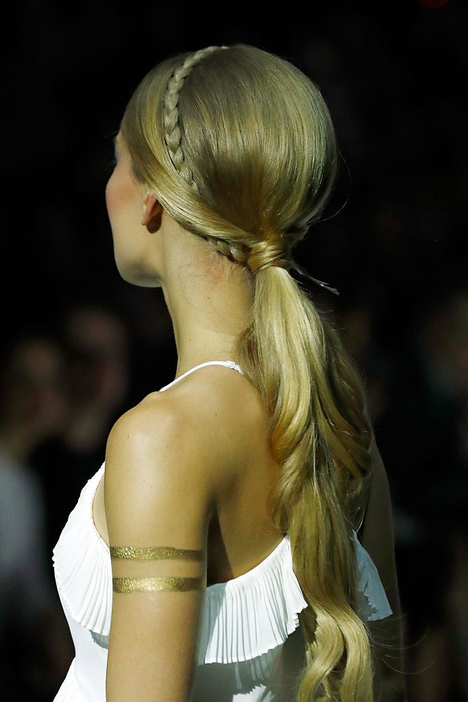 A model, hair detail